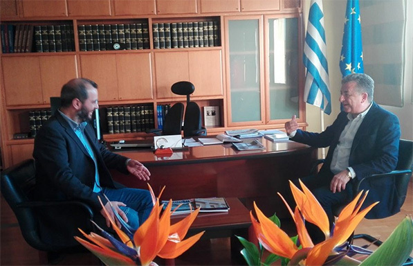 Συνάντηση Περιφερειάρχη Κρήτης-Προέδρου Επιμελητηρίου Χανίων