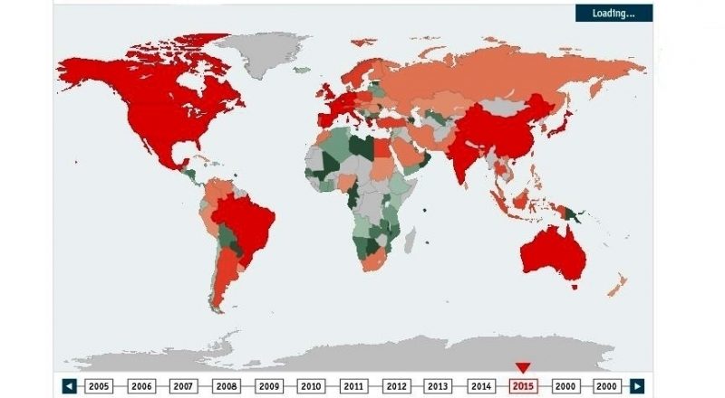 Το παγκόσμιο χρέος έφθασε τα 215 τρισ. δολάρια το 2016