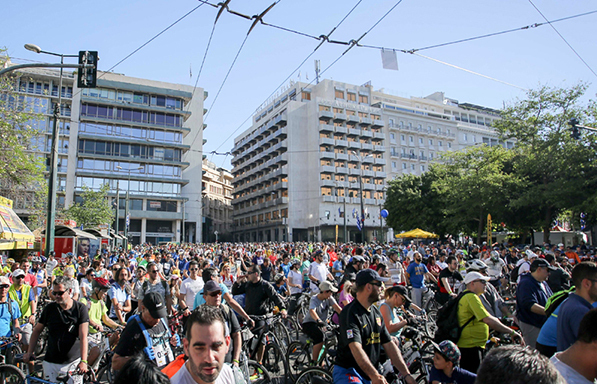 Κλειστοί δρόμοι την Κυριακή στην Αθήνα λόγω ποδηλατικού γύρου