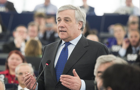 O Αντόνιο Ταγιάνι νέος πρόεδρος του Ευρωπαϊκού Κοινοβουλίου