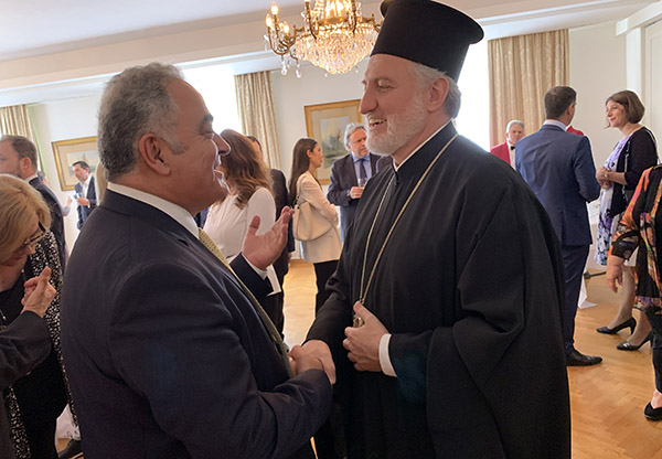 Ο Πρόεδρος του Ε.Ε.Α. με τον νέο Αρχιεπίσκοπο Αμερικής