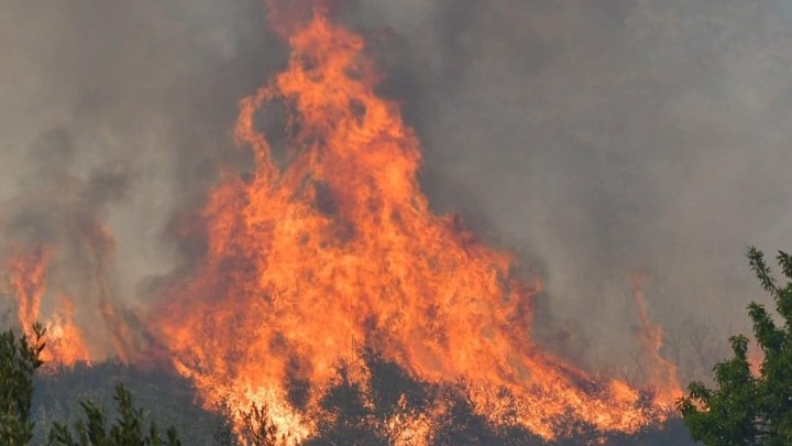 Και πάλι αναζωπυρώσεις της φωτιάς σε Βόρεια Εύβοια και Γορτυνία