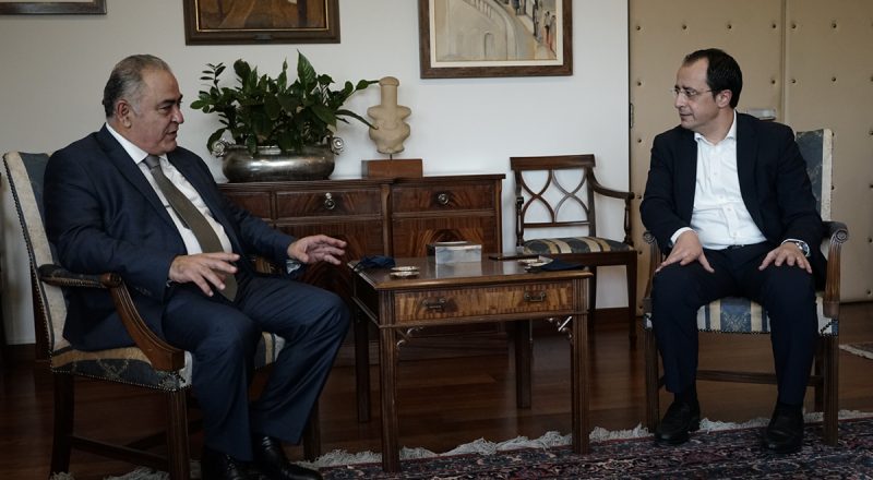Συνάντηση του Προέδρου της ΚΕΕΕ & του ΕΕΑ, Γ. Χατζηθεοδοσίου, με τον Υπουργό Εξωτερικών της Κύπρου, Ν. Χριστοδουλίδη