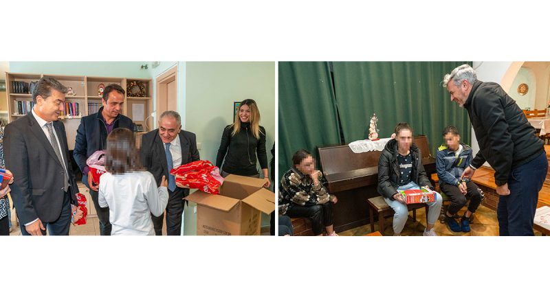 Αντιπροσωπεία του Ε.Ε.Α. μοίρασε δώρα στο Λύρειο Ίδρυμα και στον Οργανισμό «Το Χαμόγελο του Παιδιού»