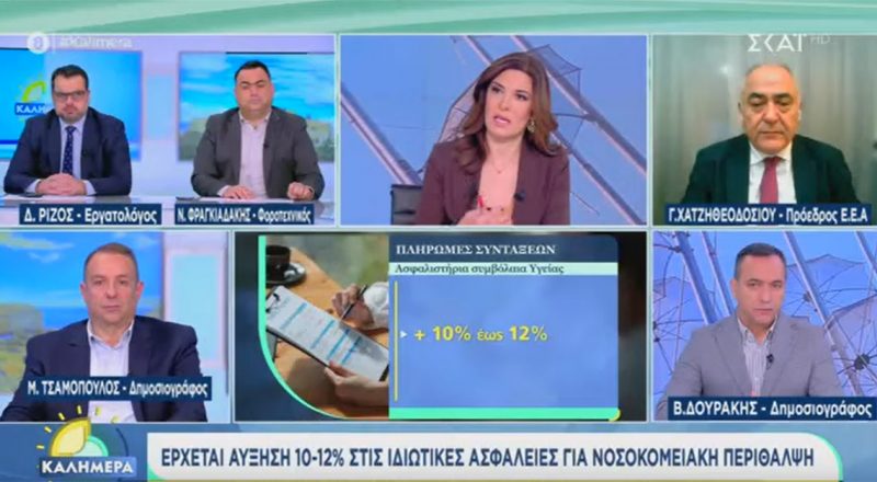 Γ. Χατζηθεοδοσίου στον ΣΚΑΪ: Ανάγκη κανόνων και εποπτείας για το ύψος των ασφαλίστρων