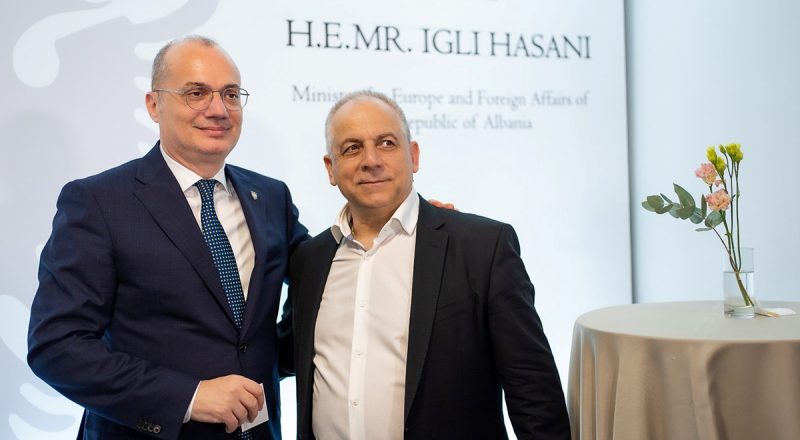 Επίσημη Εκπροσώπηση του Ε.Ε.Α. από την Ελληνοαλβανική Επιτροπή κατά την Επίσκεψη του Υπουργού Εξωτερικών της Αλβανίας στην Αθήνα
